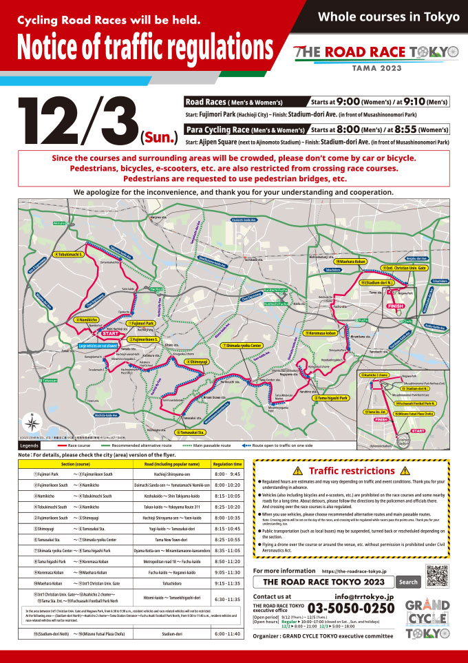 image: Notice of traffic regulations